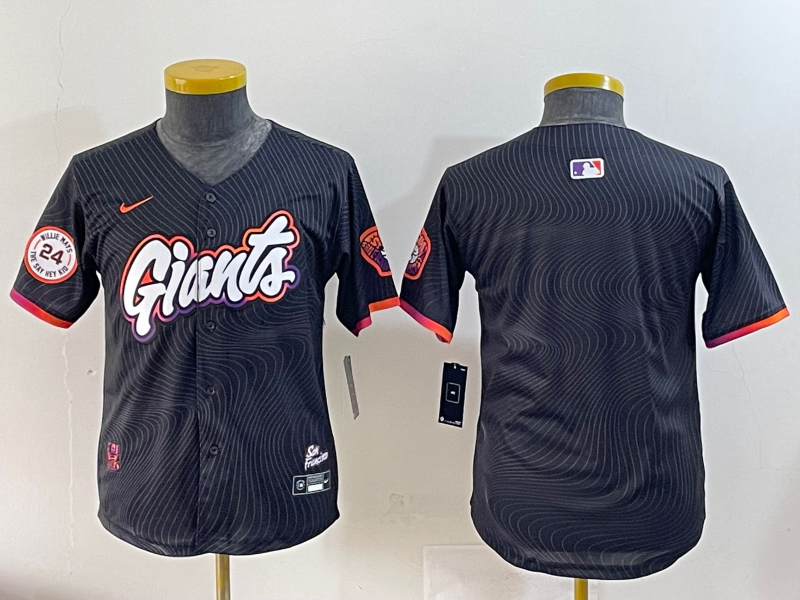 Youth 2025 MLB San Francisco Giants blank black jersey->women mlb jersey->Women Jersey